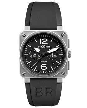 Часы Bell & Ross Instruments Chronograph BR0394-BL-ST