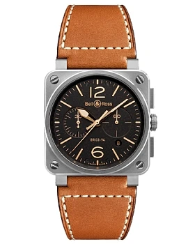 Часы Bell & Ross Instruments Chronograph BR0394-ST-G-HE