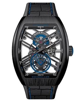 Часы Franck Muller Vanguard Tourbillon V45-T-SQT-TTNRBR-BL