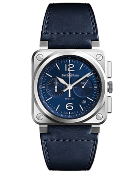 Часы Bell & Ross Instruments Chronograph BR0394-BLU-ST