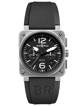 Часы Bell & Ross Instruments Chronograph BR0394-BL-ST